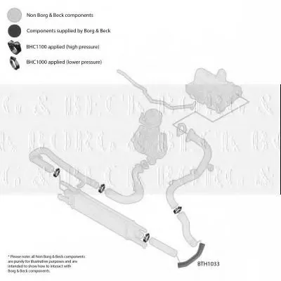 Трубка нагнетаемого воздуха BORG & BECK купить