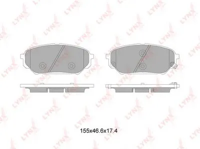 Комплект тормозных колодок, дисковый тормоз LYNXauto купить