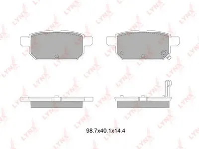 Комплект тормозных колодок, дисковый тормоз LYNXauto купить