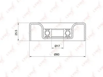Натяжной ролик, поликлиновой  ремень LYNXauto купить