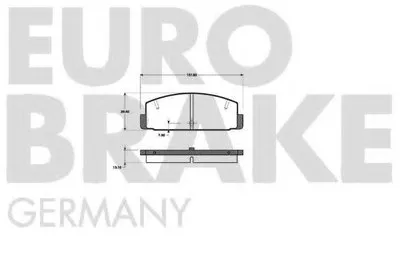 Комплект тормозных колодок, дисковый тормоз EUROBRAKE купить