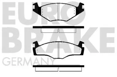 Комплект тормозных колодок, дисковый тормоз EUROBRAKE купить