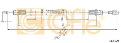 Трос, стояночная тормозная система COFLE купить