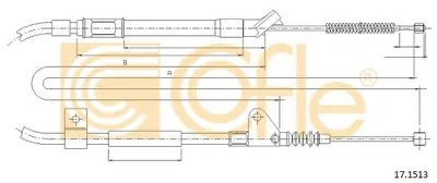 Трос, стояночная тормозная система COFLE купить