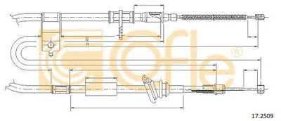 Трос, стояночная тормозная система COFLE купить