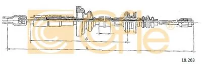 Тросик сцепления COFLE купить