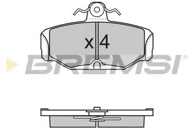 Комплект тормозных колодок, дисковый тормоз BREMSI купить