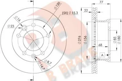 Тормозной диск R BRAKE купить