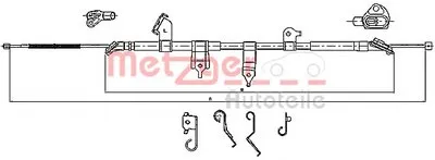 Трос, стояночная тормозная система COFLE METZGER купить
