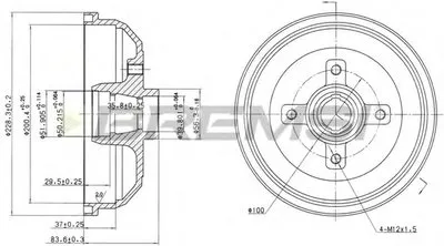 Тормозной барабан BREMSI купить