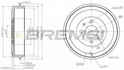 Тормозной барабан BREMSI купить
