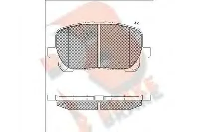 Комплект тормозных колодок, дисковый тормоз R BRAKE купить