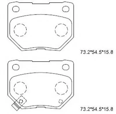 Комплект тормозных колодок, дисковый тормоз ASIMCO купить