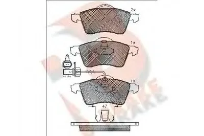 Комплект тормозных колодок, дисковый тормоз R BRAKE купить