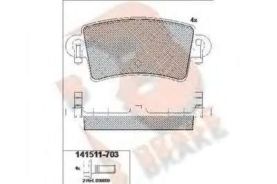 Комплект тормозных колодок, дисковый тормоз R BRAKE купить