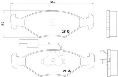 Комплект тормозных колодок, дисковый тормоз HELLA купить