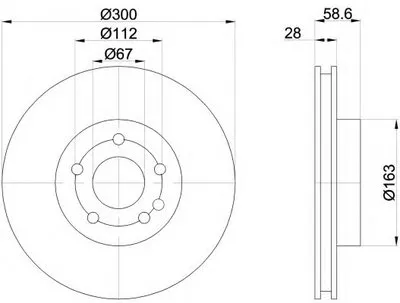 Тормозной диск HELLA купить
