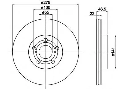 Тормозной диск HELLA купить