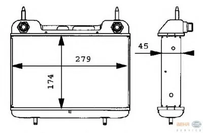 масляный радиатор, двигательное масло BEHR HELLA SERVICE HELLA купить