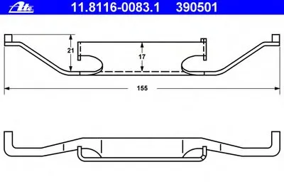 Пружина, тормозной суппорт ATE купить