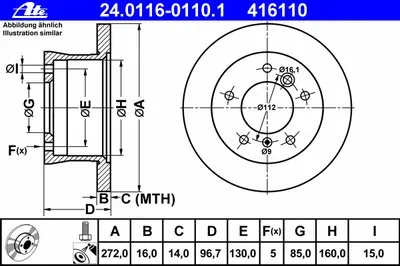 Тормозной диск ATE купить