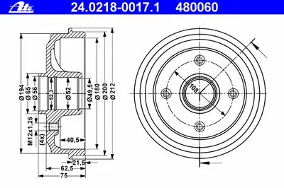 Тормозной барабан ATE купить
