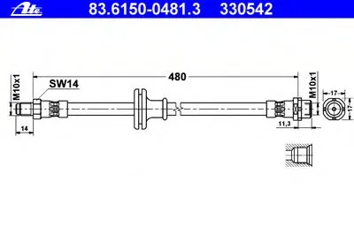 Тормозной шланг ATE купить