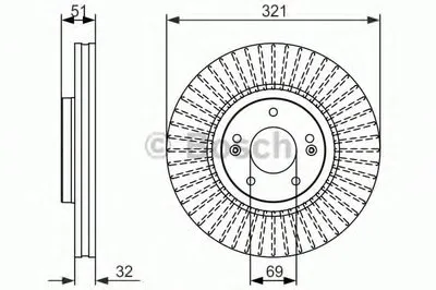 Тормозной диск BOSCH купить