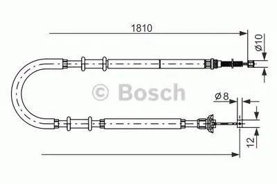 Трос, стояночная тормозная система BOSCH купить