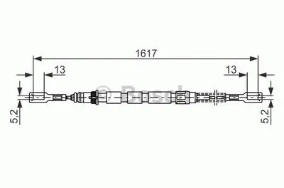 Трос, стояночная тормозная система BOSCH купить
