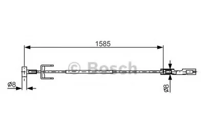 Трос, стояночная тормозная система BOSCH купить