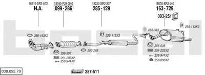 Система выпуска ОГ BOSAL купить