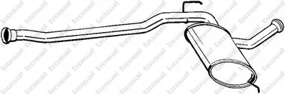 Средний глушитель выхлопных газов BOSAL купить