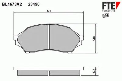 Комплект тормозных колодок, дисковый тормоз FTE купить