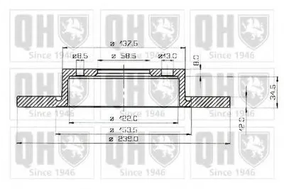 Тормозной диск QUINTON HAZELL купить