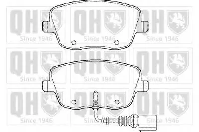 Комплект тормозных колодок, дисковый тормоз QUINTON HAZELL купить