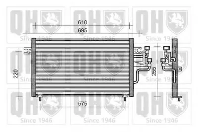 Конденсатор, кондиционер QUINTON HAZELL купить