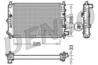 Радиатор, охлаждение двигателя DENSO купить