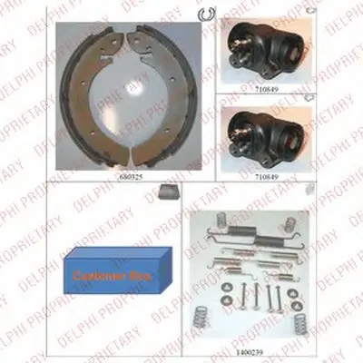 Комплект тормозных колодок DELPHI купить