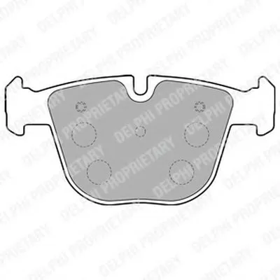 Комплект тормозных колодок, дисковый тормоз DELPHI купить