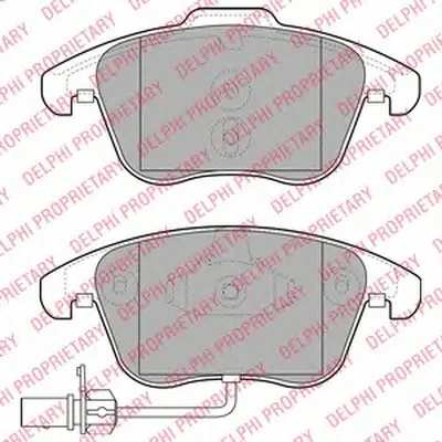 Комплект тормозных колодок, дисковый тормоз DELPHI купить