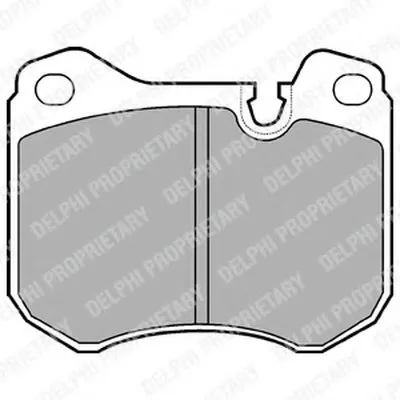 Комплект тормозных колодок, дисковый тормоз DELPHI купить