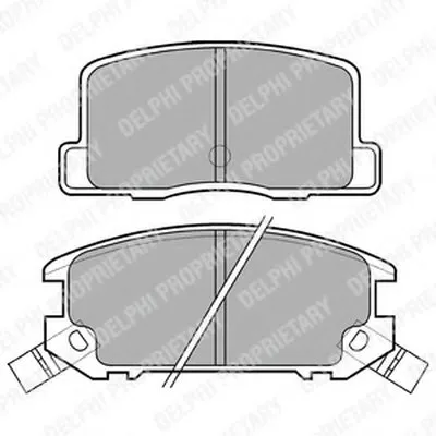 Комплект тормозных колодок, дисковый тормоз DELPHI купить