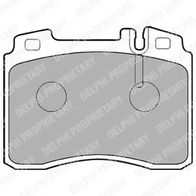 Комплект тормозных колодок, дисковый тормоз DELPHI купить