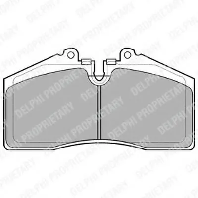 Комплект тормозных колодок, дисковый тормоз DELPHI купить