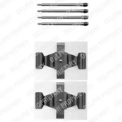 Комплектующие, колодки дискового тормоза DELPHI купить