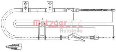 Трос, стояночная тормозная система COFLE METZGER купить