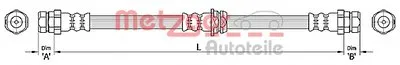 Тормозной шланг METZGER купить