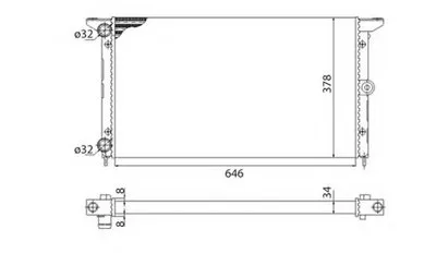 Радиатор, охлаждение двигателя MAGNETI MARELLI купить