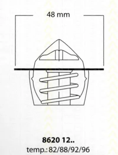 Термостат, охлаждающая жидкость TRISCAN купить
